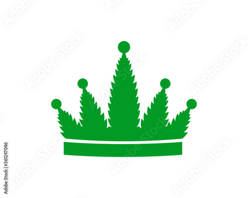 Cannabis with crown shape