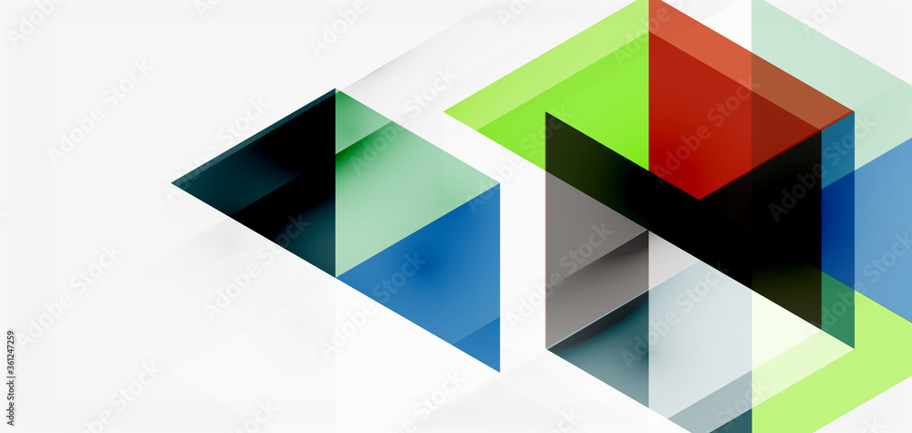 Geometric abstract background, mosaic triangle and hexagon shapes. Trendy abstract layout template for business or technology presentation, internet poster or web brochure cover, wallpaper Geometric abstract background, mosaic triangle and hexagon shapes. Trendy abstract layout template for business or technology presentation, internet poster or web brochure cover, wallpaper