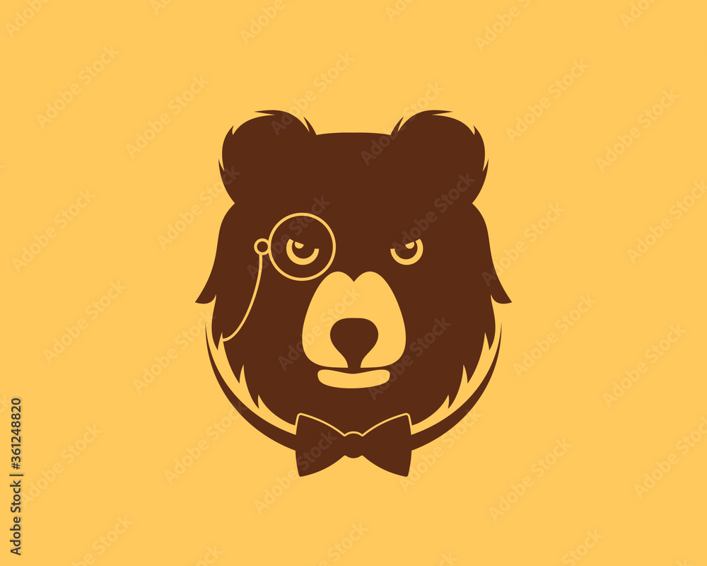 Gentleman bear with eye glass Gentleman bear with eye glass
