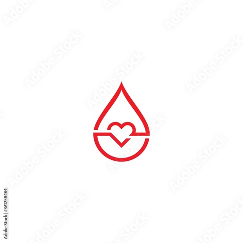 Blood Logo vector icon illustration