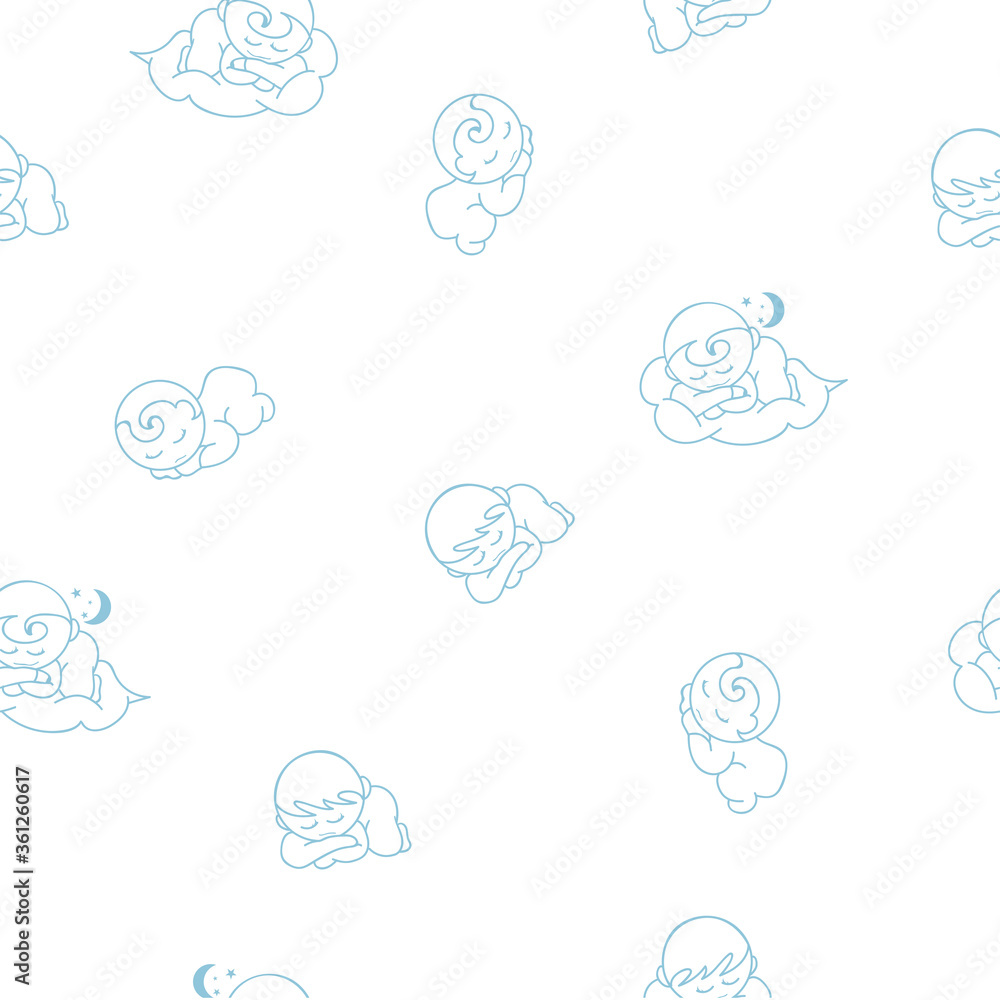 baby pattern cartoon graphic sleep baby pattern cartoon graphic sleep