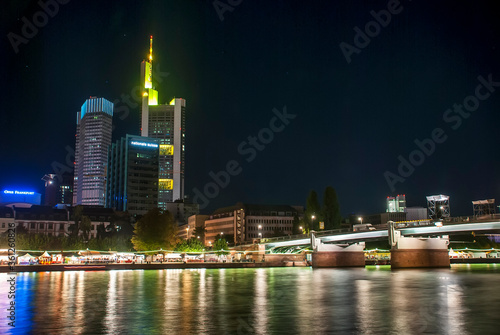 Main River photographed in Frankfurt am Main  Germany. Picture made in 2009.