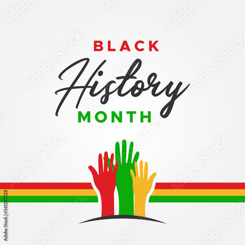 Black History Month Vector Design Illustration