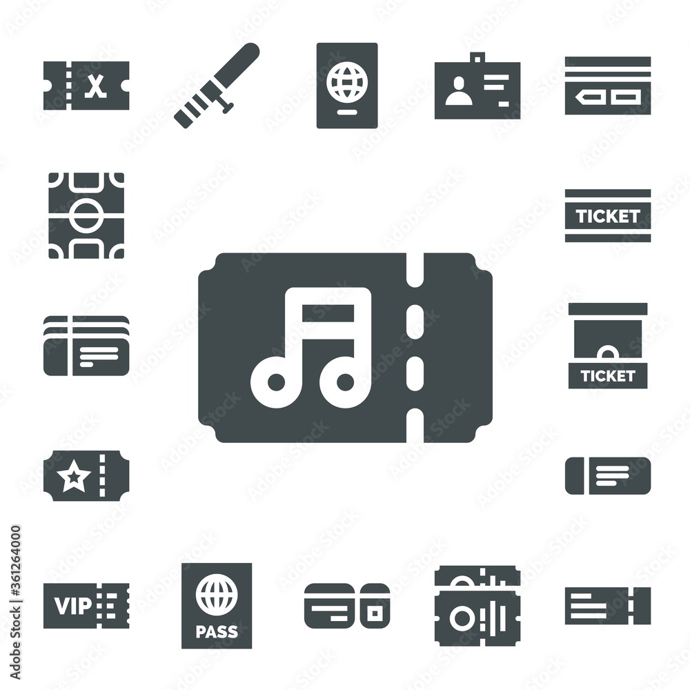 pass icon set pass icon set