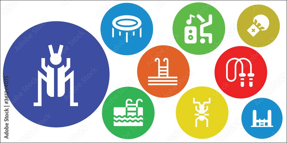 jump icon set jump icon set