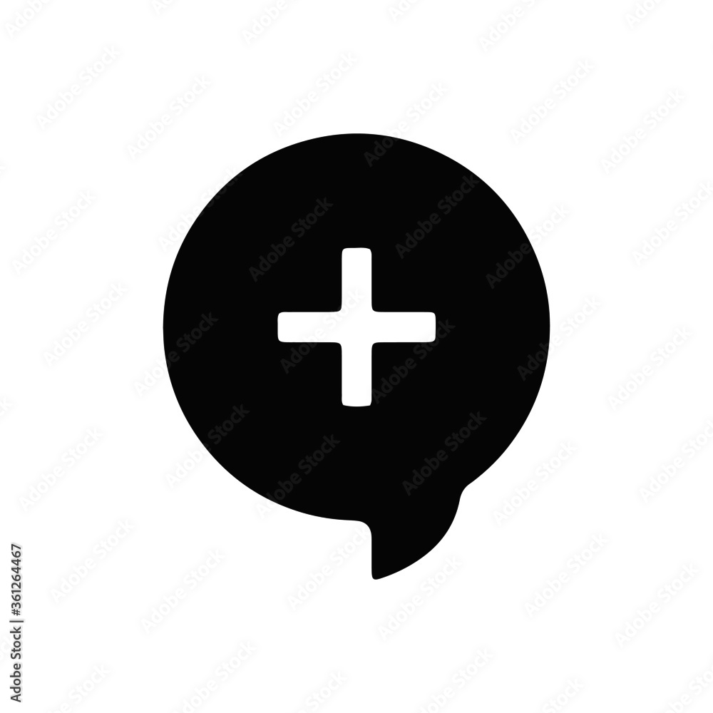 Fototapeta premium vector illustration icon of speech bubble glyph