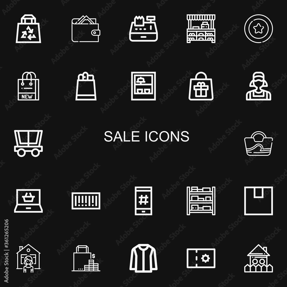 Editable 22 sale icons for web and mobile Editable 22 sale icons for web and mobile