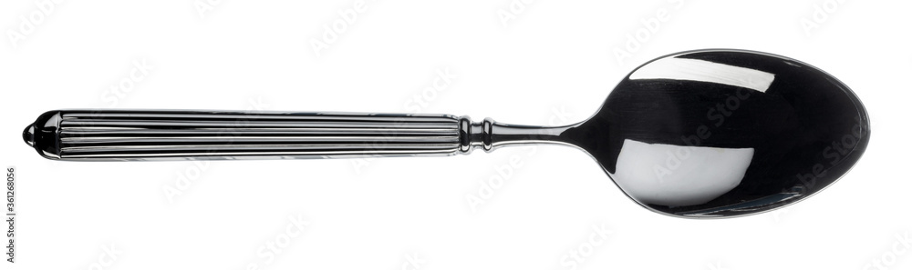 Silver spoon cutlery isolated on white background Silver spoon cutlery isolated on white background