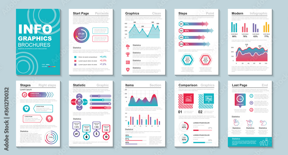 Infographic brochures data visualization vector design template. Can be used for info graphic, resume and cv, web, print, magazine, poster, flyer, brochure, annual report, marketing, advertising. Infographic brochures data visualization vector design template. Can be used for info graphic, resume and cv, web, print, magazine, poster, flyer, brochure, annual report, marketing, advertising.