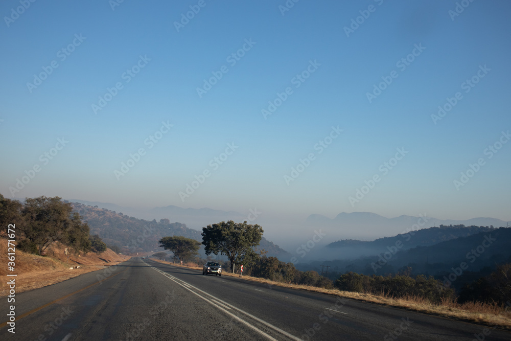 Fototapeta premium road through the mountains