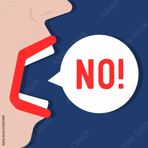 woman says no word like negation