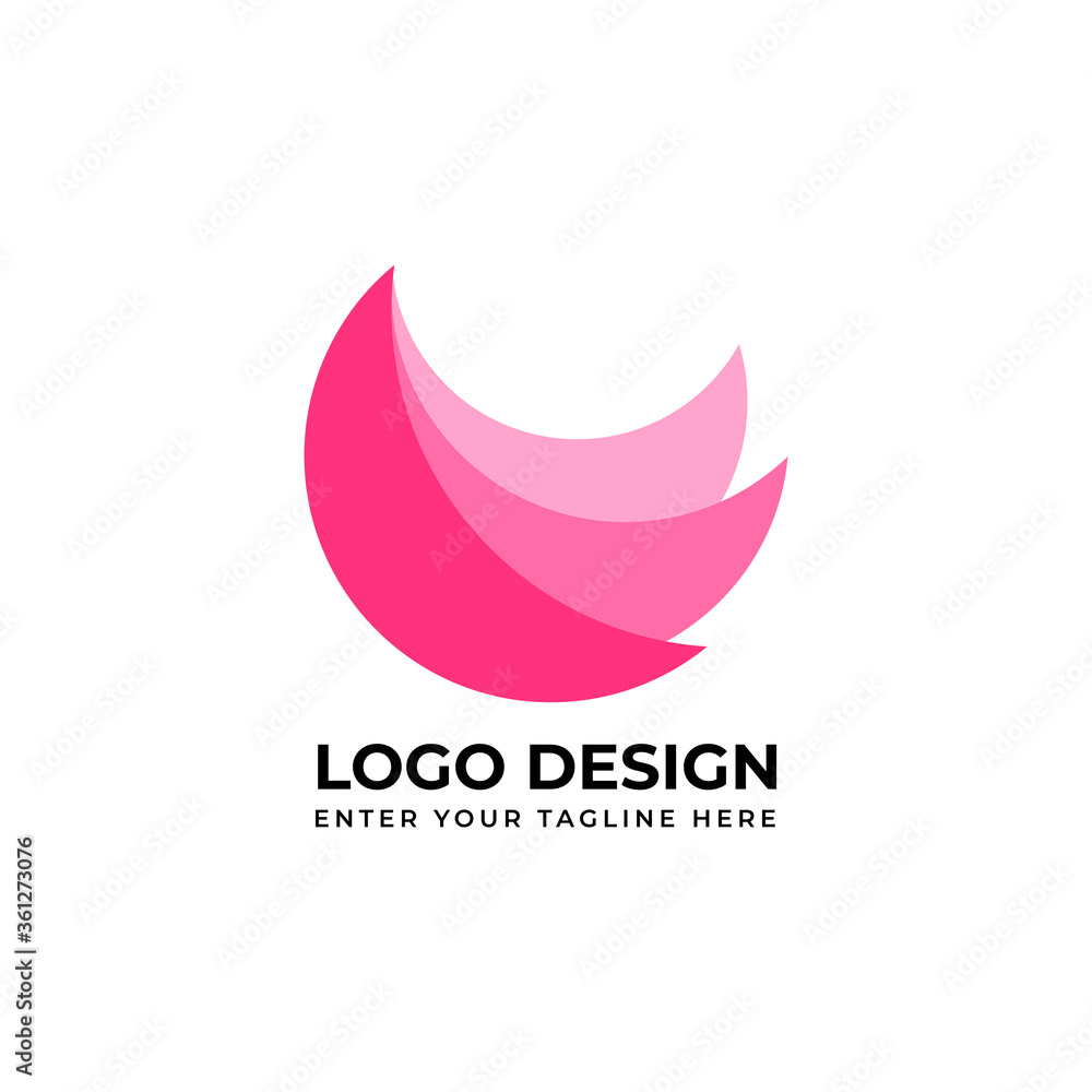 Obraz premium Abstract logo. Creative logo. Beautiful and simple element.