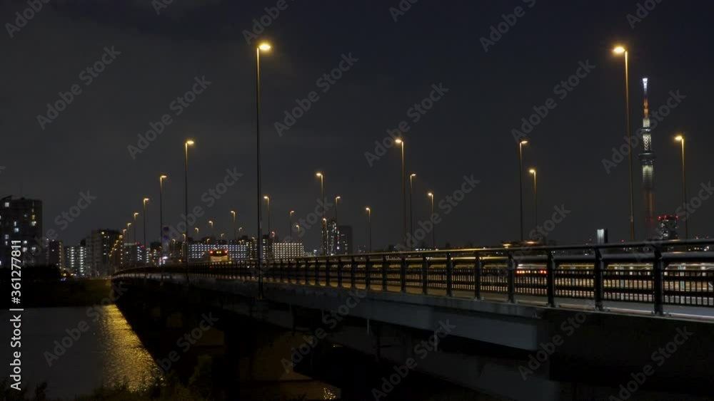 小松川橋　夜景