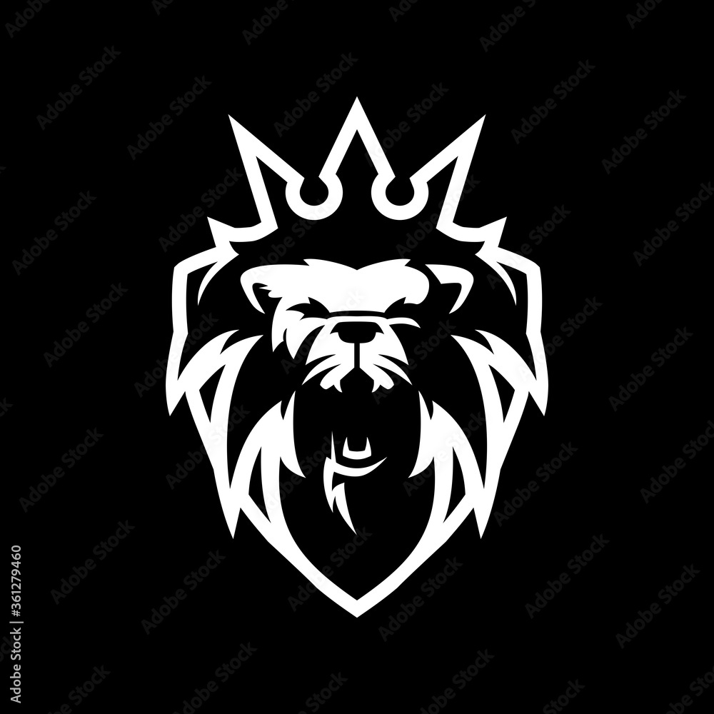 lion king shield logo vector icon illustration lion king shield logo vector icon illustration