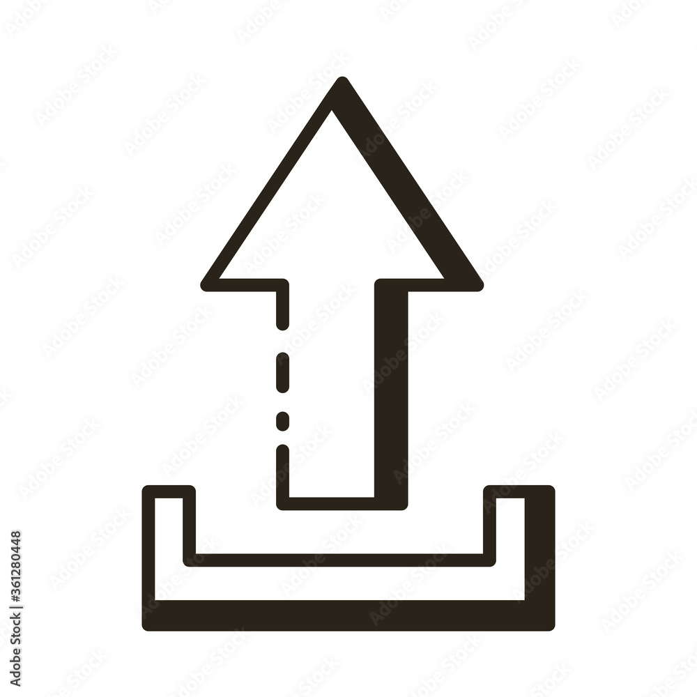arrow up direction line style icon arrow up direction line style icon