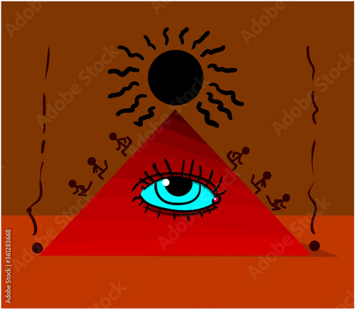Pyramid with an eye