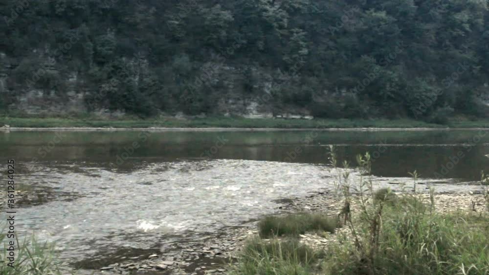 panoramic view of Dniester river near the Ustechko village and Dzhurin river, National Nature Park Dniester Canyon, Ternopil region of Western Ukraine panoramic view of Dniester river near the Ustechko village and Dzhurin river, National Nature Park Dniester Canyon, Ternopil region of Western Ukraine