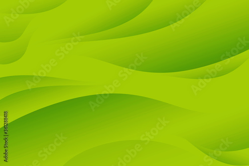 曲線のあるエレガントな黄緑の背景素材