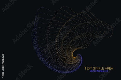 Colorful Abstract Lines Design of Vector Background