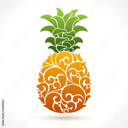 Vector illustration pineapple