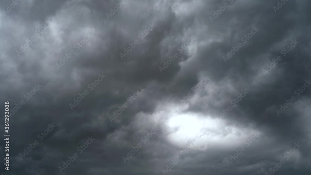 The dark blue sky and fine clouds are about to storm. Storm clouds in the sky. The dark blue sky and fine clouds are about to storm. Storm clouds in the sky.