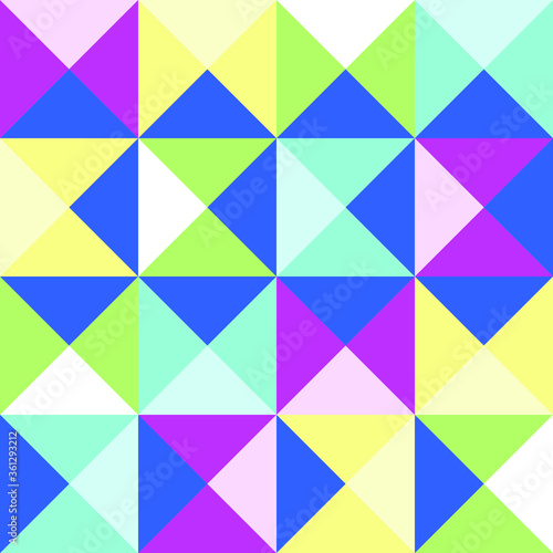 Geometry diamonds and triangles seamless pattern