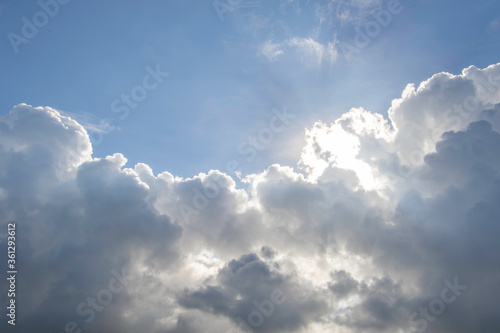 Fototapeta Naklejka Na Ścianę i Meble -  timelapse of clouds over city