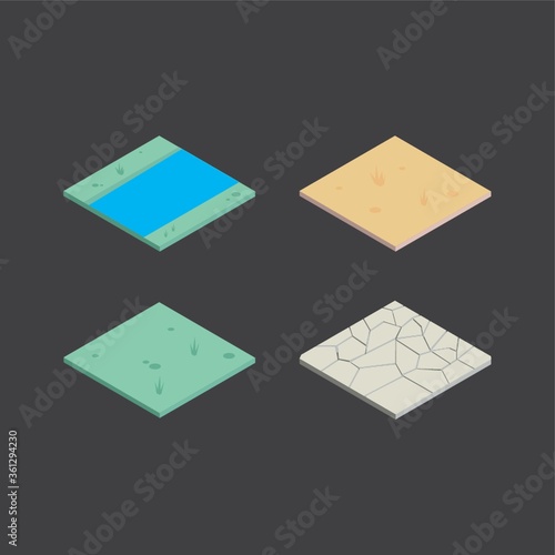Isometric ground texture