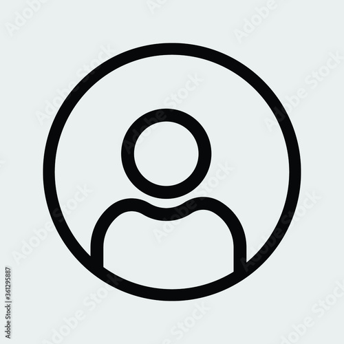 user icon isolated vector illustration