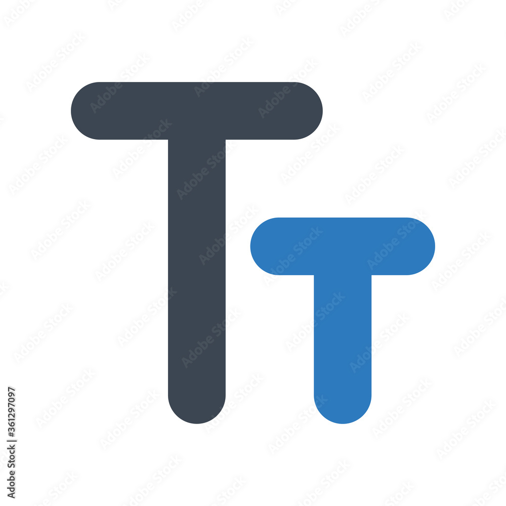 Edit text icon - vector illustration . caps, font, typography, edit, small, icons . Edit text icon - vector illustration . caps, font, typography, edit, small, icons .