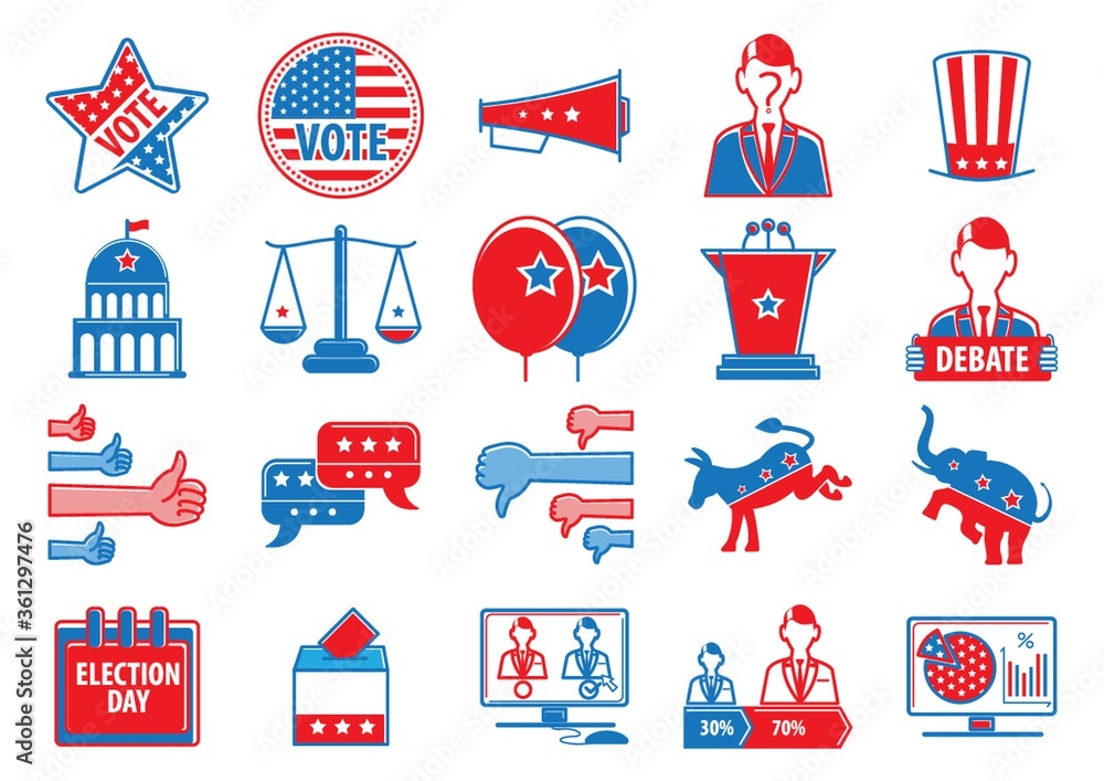CollectionofUSAelectionicons