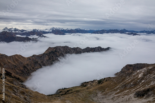 Nebel in den Allgäuer Alpen - Nebelhorn