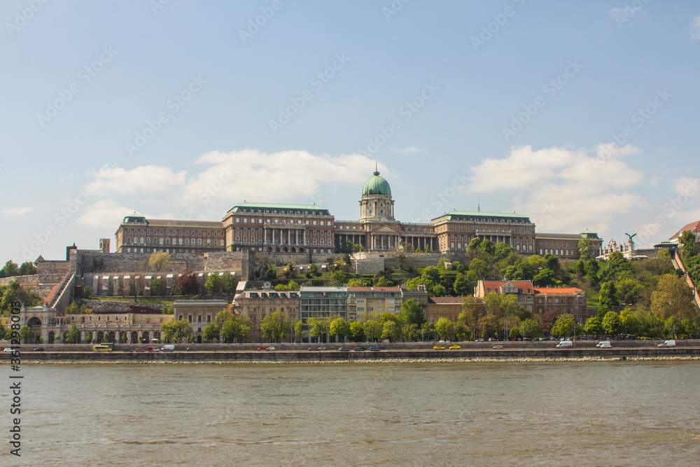 Fototapeta premium View of Buda Castle in Budapest. Hungary