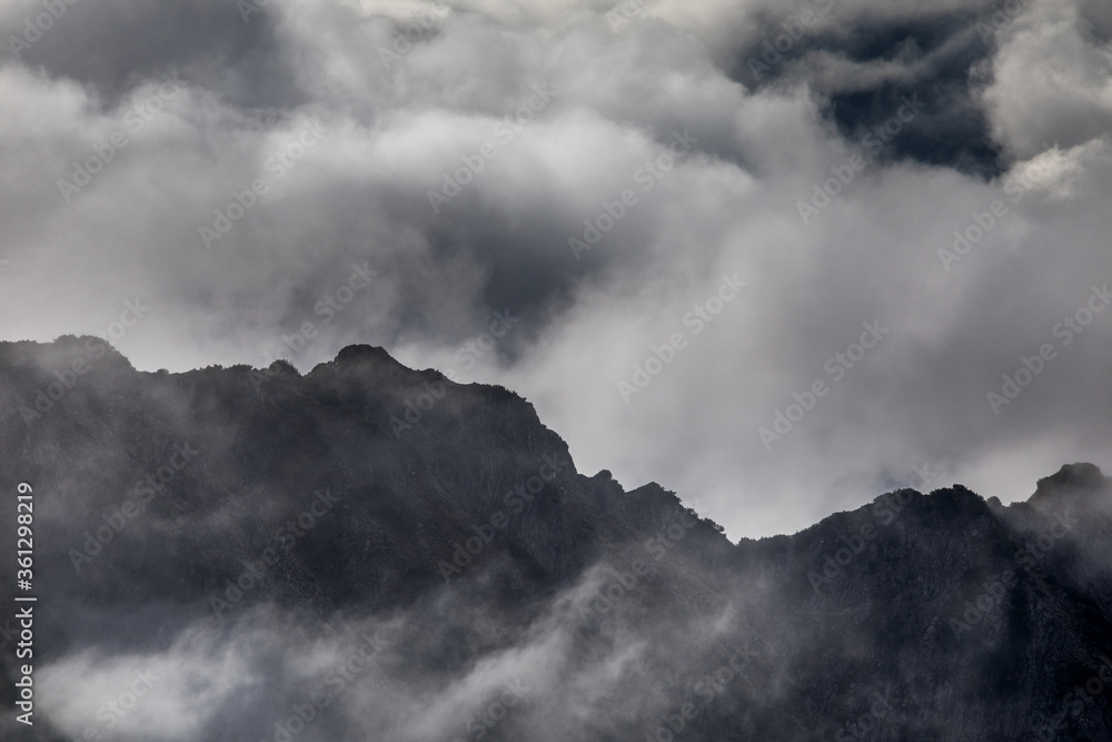 Das Nebelhorn im Allgäu im Herbst