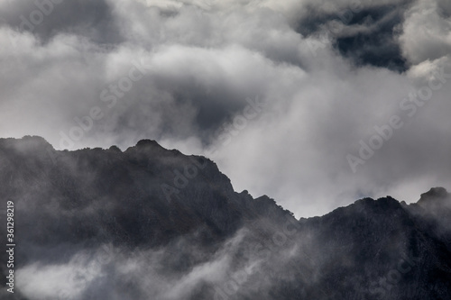 Das Nebelhorn im Allgäu im Herbst