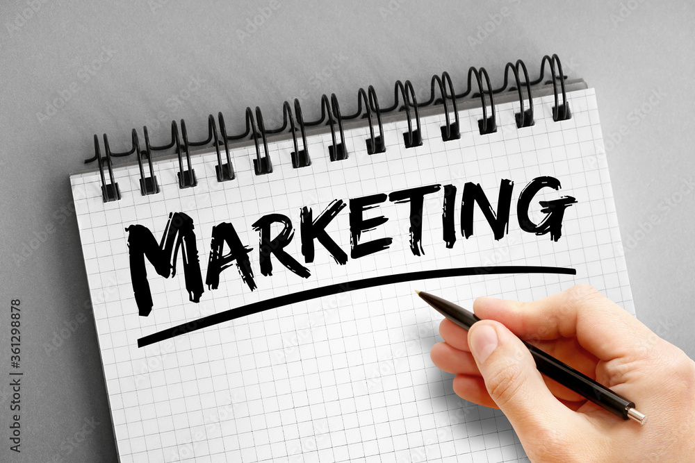 Marketing text, business concept background Marketing text, business concept background