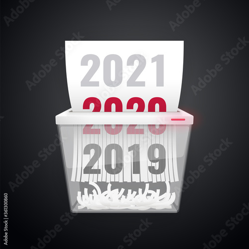 Dociments 2019,2020, 2021 Is Cut Into Shredder