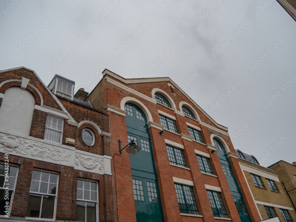 Fototapeta premium Urban landscape with Georgian style buildings