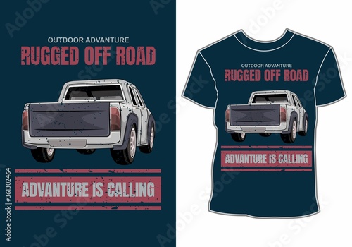 adventure is calling car t shirt design