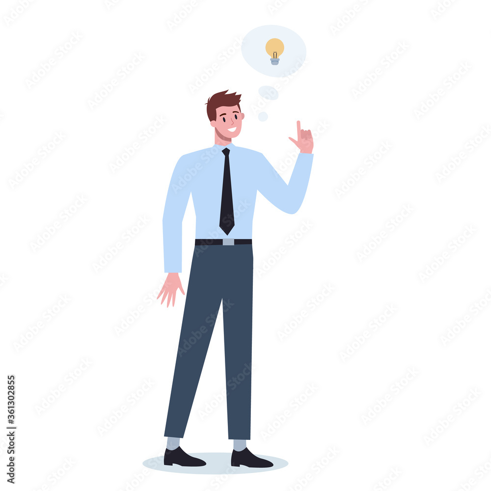 Thoughtfull business people. Man thinking in search of solutions Thoughtfull business people. Man thinking in search of solutions