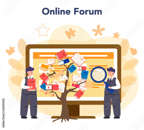 Literary scholar or critic online service or platform. Scientist
