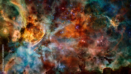 Fototapeta Naklejka Na Ścianę i Meble -  Deep space nebula with stars. Elements of this image furnished by NASA