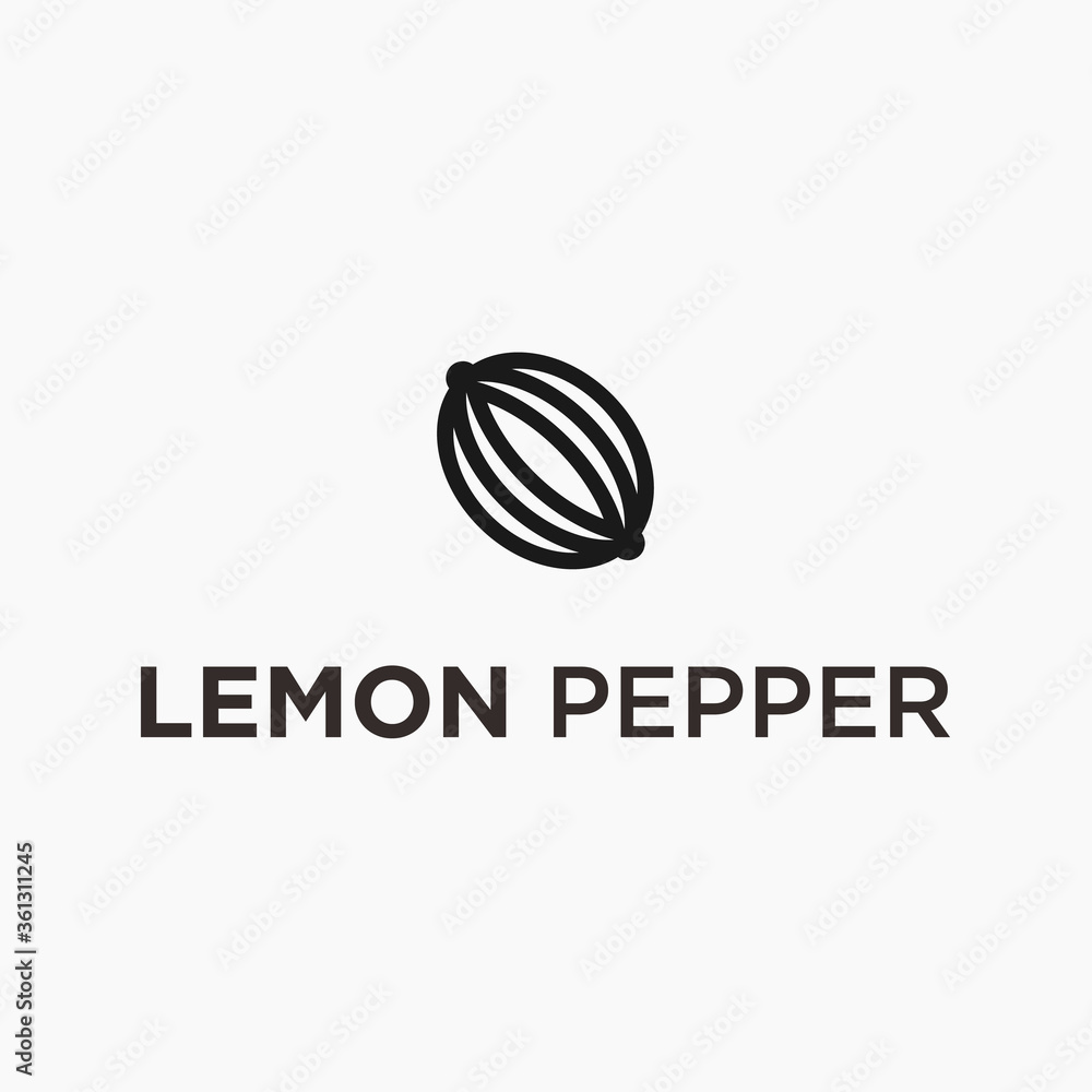 lemon pepper logo. Pepper icon lemon pepper logo. Pepper icon