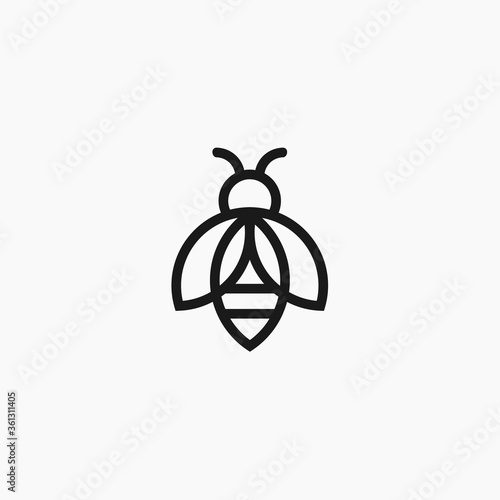 bee logo / bee icon
