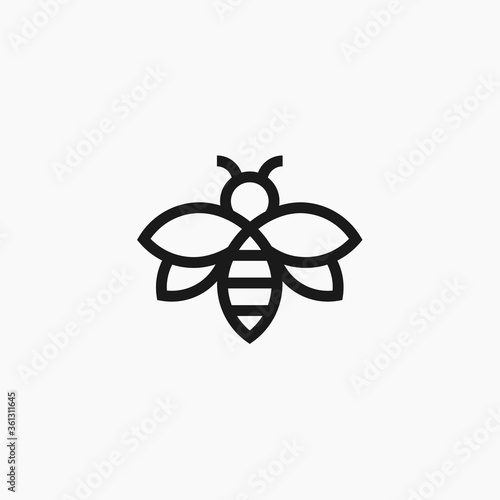 bee logo / bee icon