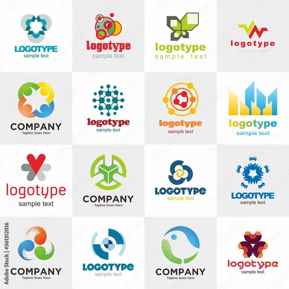 Set of logo design templates Premium Vector