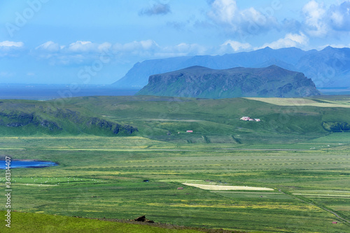 view of south coast at Dyrholaey, Iceland