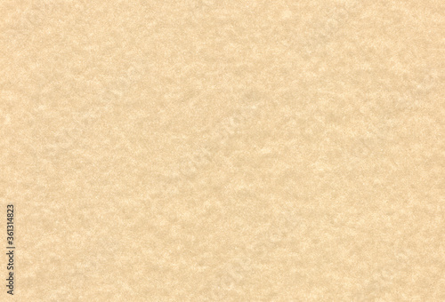 Textured pale brown coloured recycled creative paper background. Extra large highly detailed image.