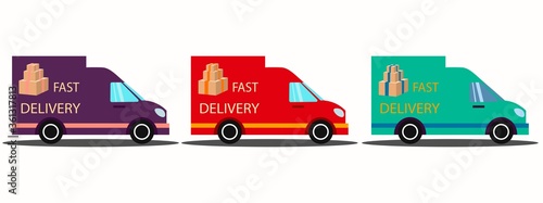 Safe, contactless delivery service door to door. Food delivery and online order concept vector for app.