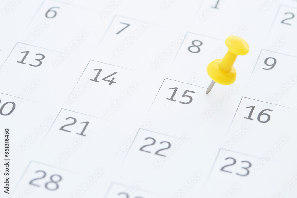 mark the event day with a pin. Thumbtack in calendar concept for busy timeline organize schedule,appointment reminder. planning business meeting or travel holiday planning concept. soft focus mark the event day with a pin. Thumbtack in calendar concept for busy timeline organize schedule,appointment reminder. planning business meeting or travel holiday planning concept. soft focus